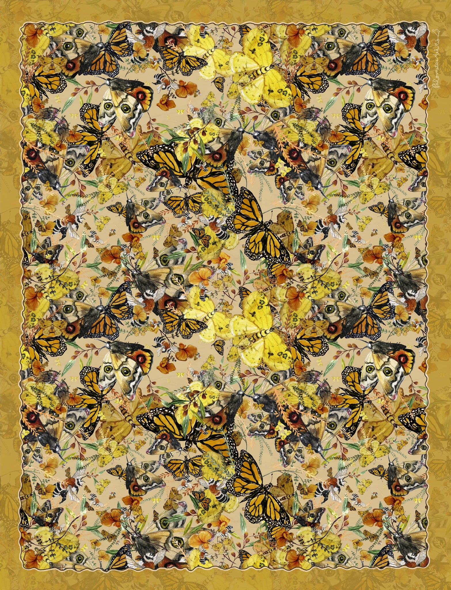 Manta Sherpa Mariposas