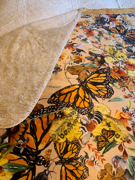 Manta Sherpa Mariposas
