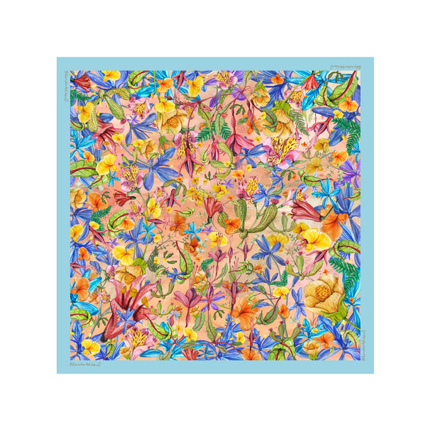 Pañuelo Flores chilenas 70x70 cm