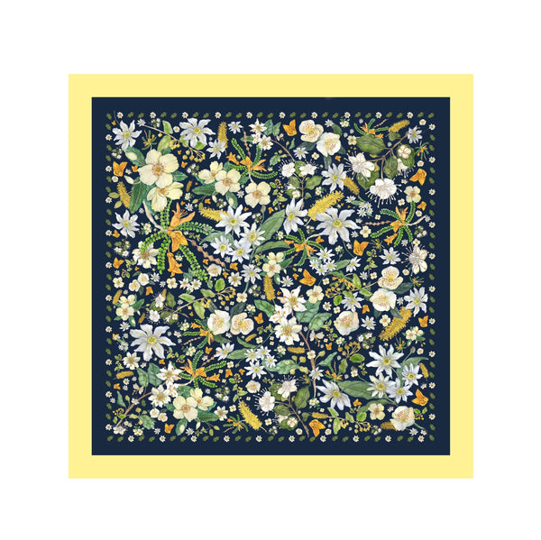 Pañuelo Flores de árboles chilenos  70x70cm