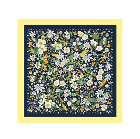 Pañuelo Flores de árboles chilenos  70x70cm