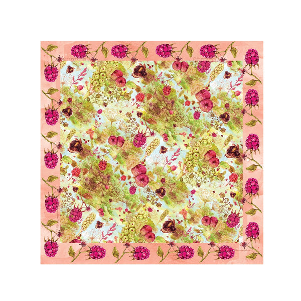 Pañuelo Frambuesas 70x70 cm