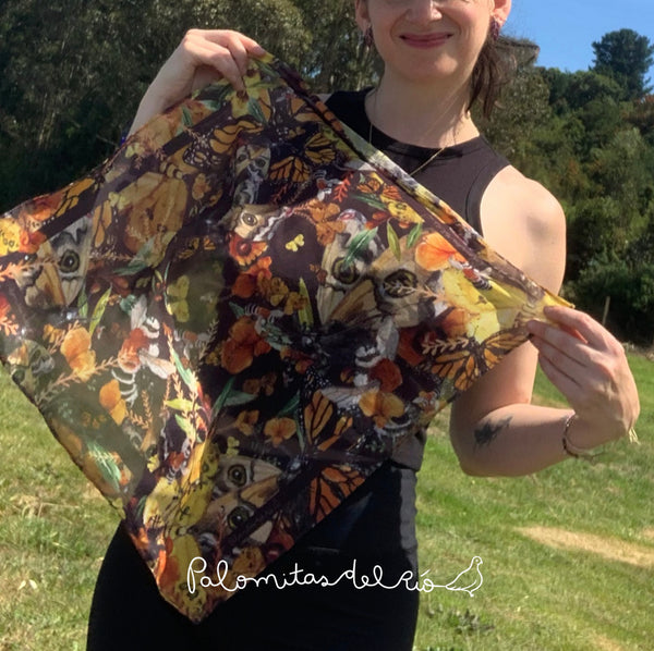 Pañuelos mini Mariposas 50x50 cm