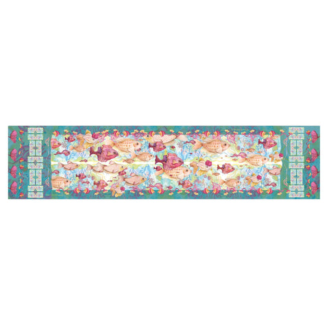 Pañuelo largo peces 170x40 cm