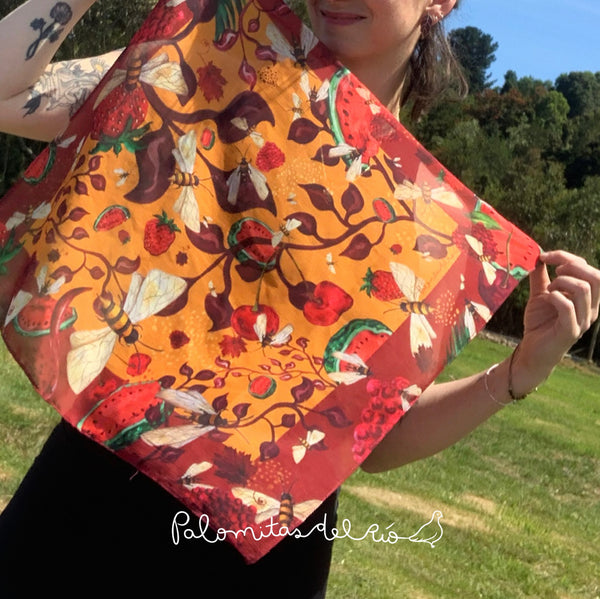 Pañuelo mini Tropical 50x50 cm