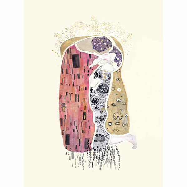 Lámina en papel de Bellas Artes "Reinterpretación de Klimt"